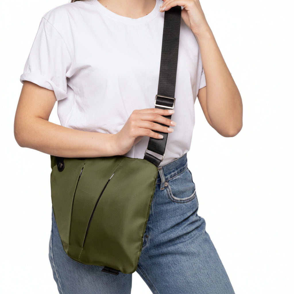 Slim Anti-Theft Travel Bag — Front Carry, Hidden Zippers, Storage - Desfino