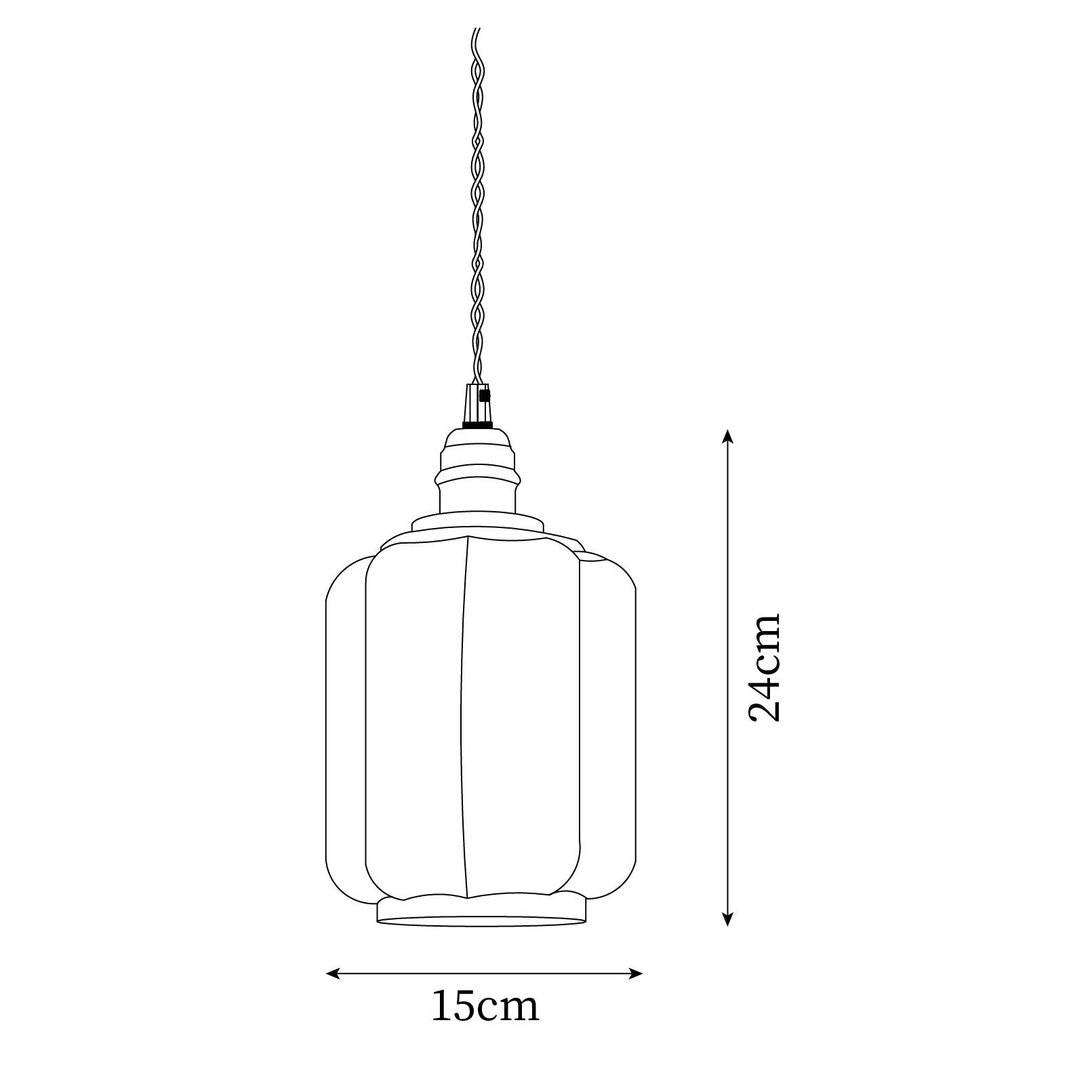 Henry Pendant Lamp — White Glass Shade