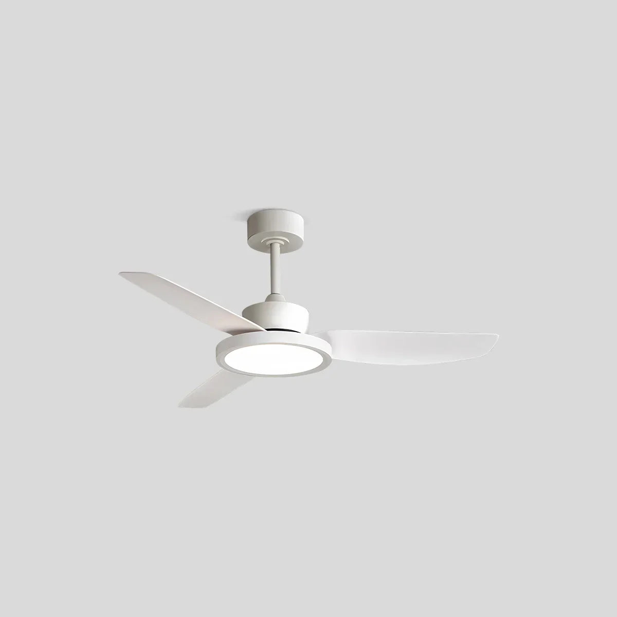 Modern White Ceiling Fans with Lights and Remote | Desfino