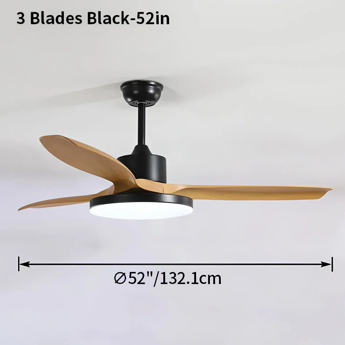 Scandi Reversible Ceiling Fan with Light | Desfino