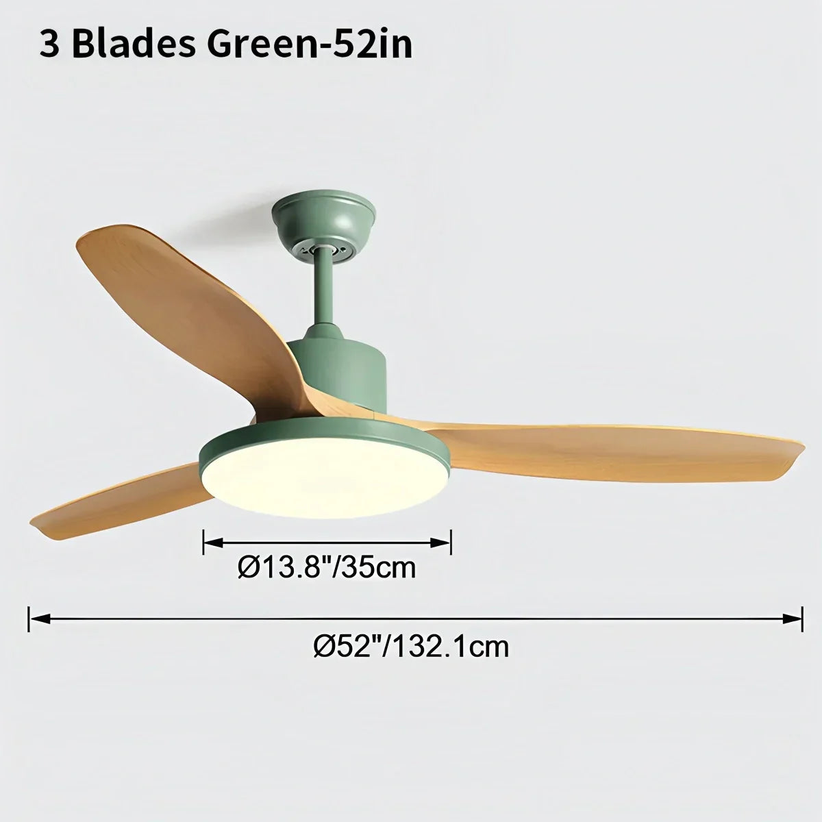 Scandi Reversible Ceiling Fan with Light | Desfino