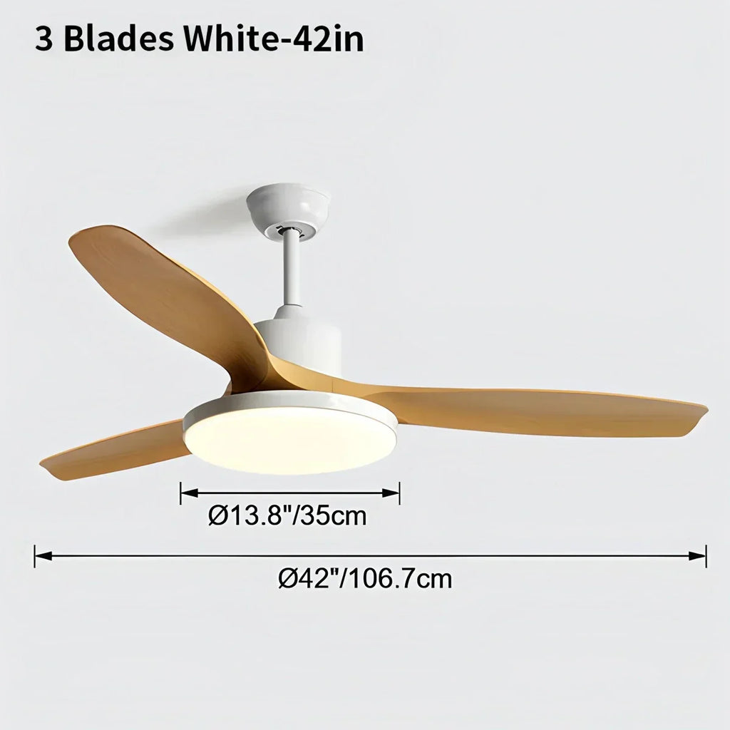 Scandi Reversible Ceiling Fan with Light | Desfino