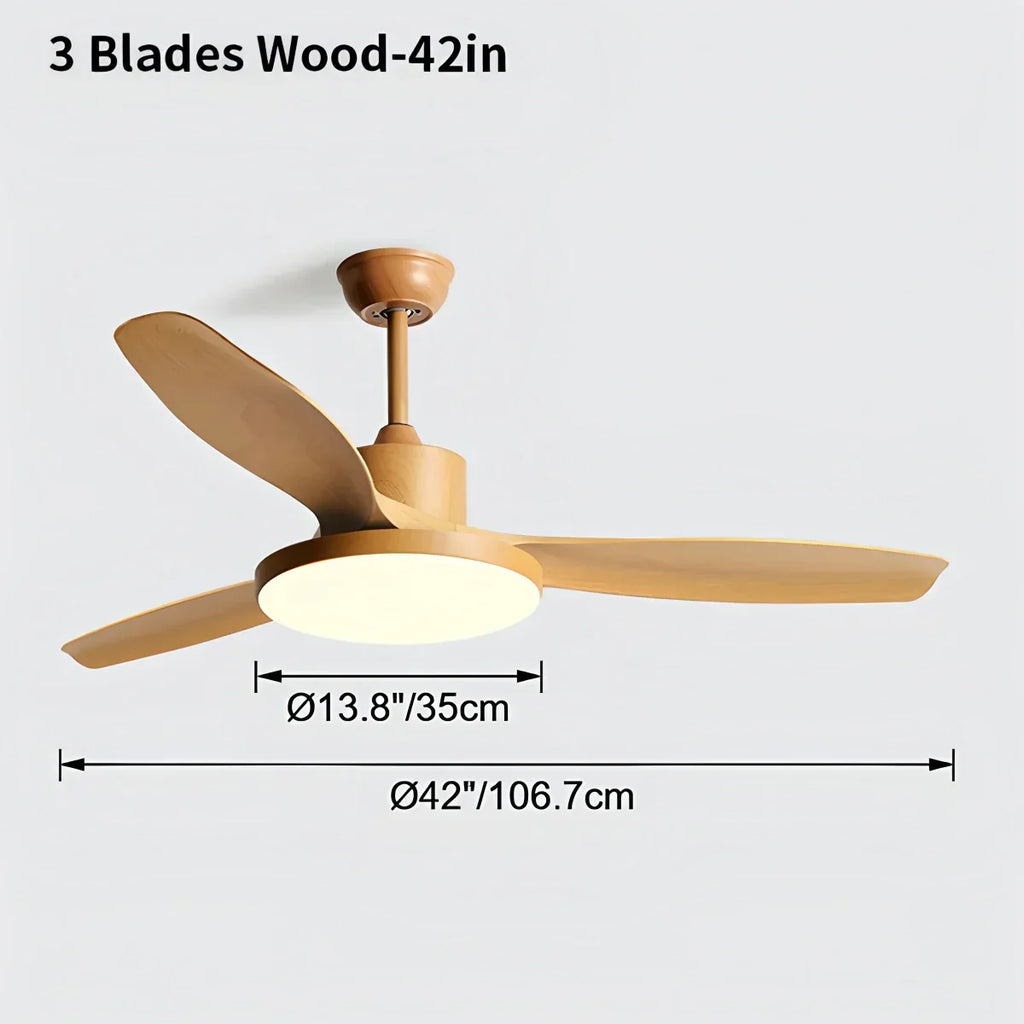Scandi Reversible Ceiling Fan with Light | Desfino
