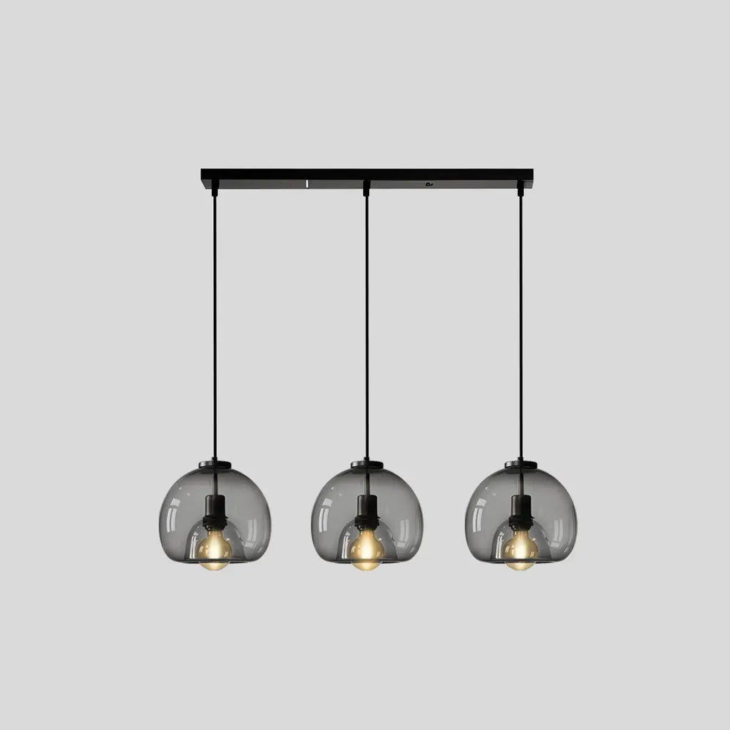 Smoky Grey Glass Pendant Light | Desfino