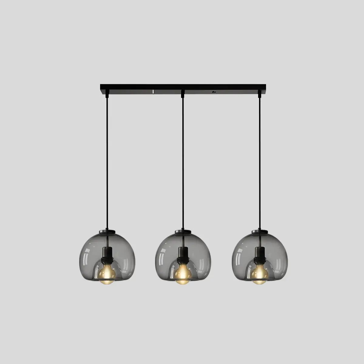 Smoky Grey Glass Pendant Light | Desfino