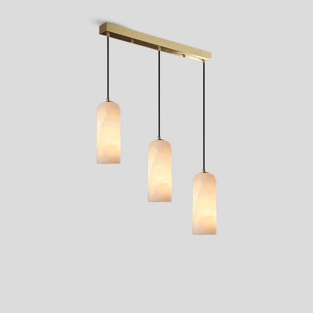 Modern All Copper Spanish Alabaster Pendant Light | Desfino
