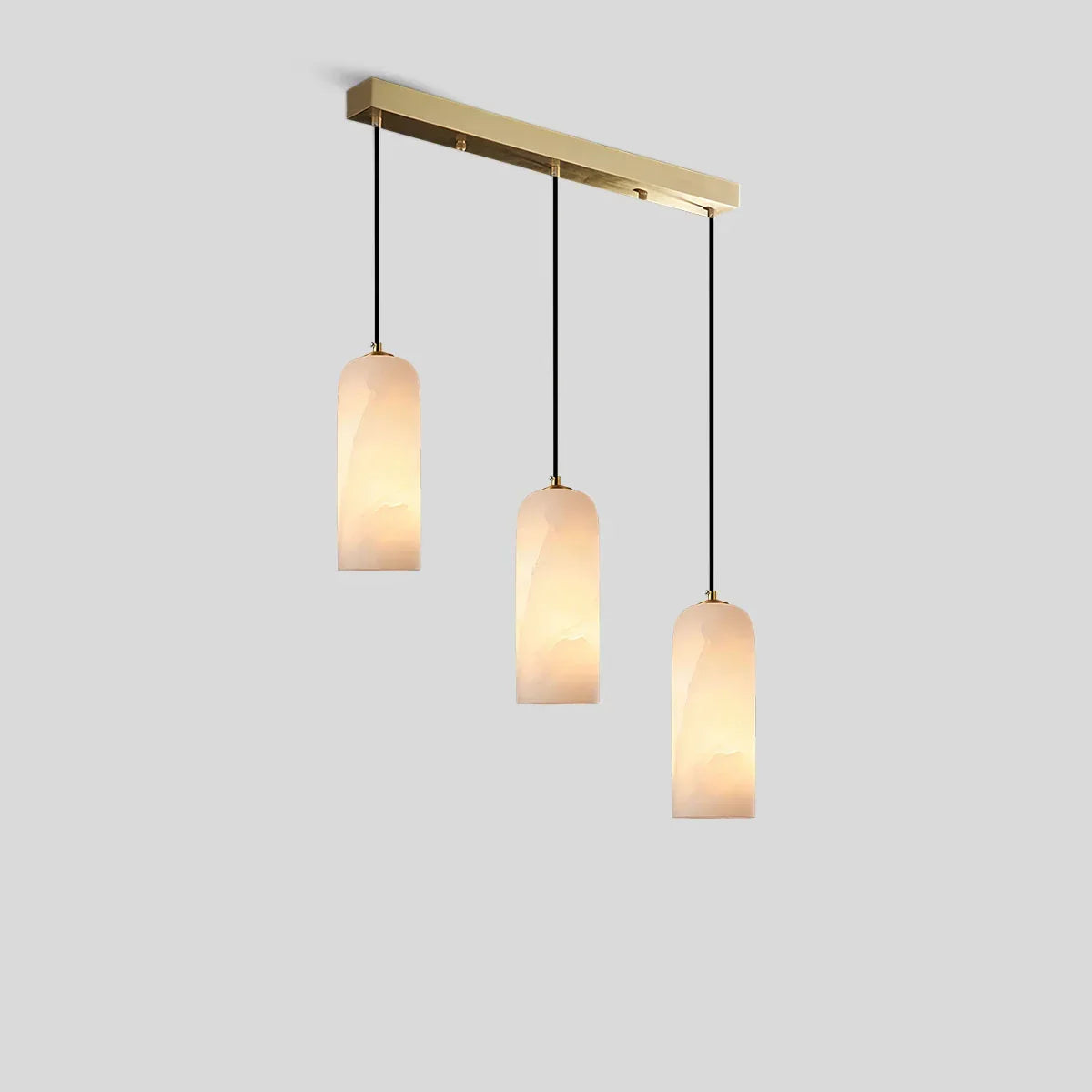Modern All Copper Spanish Alabaster Pendant Light | Desfino