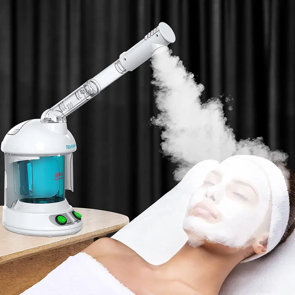 AureaGlow Pro Nano Ionic Facial Steamer — Ramię obracane o 360 stopni, precyzyjna głowica rozpylająca