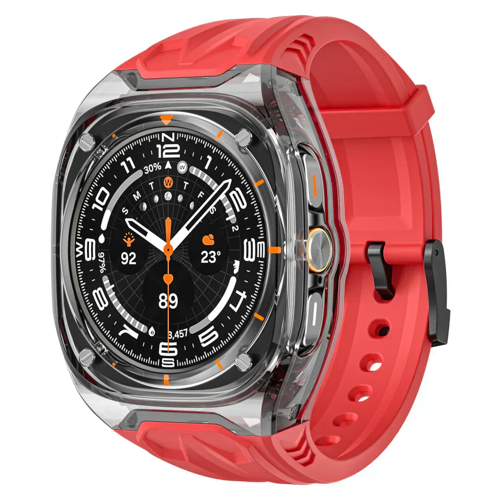 Kit de adaptação Lumeo para Galaxy Watch Ultra — Caixa fina em TPU e bracelete de silicone - Desfino
