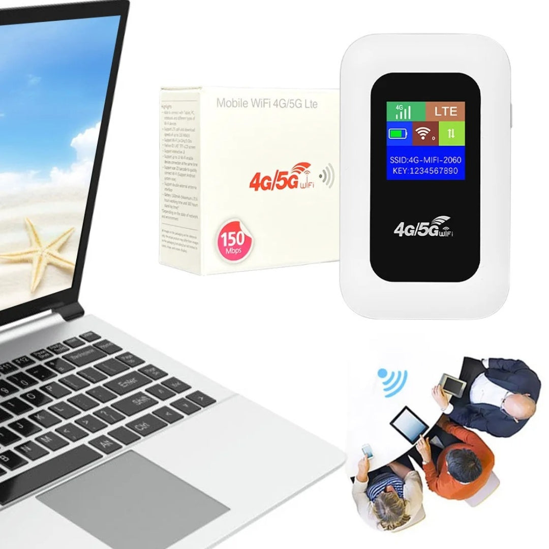 דונגל Wi‑Fi נייד לנסיעות 5G NomadLink — גישה לאינטרנט ברחבי העולם - Desfino