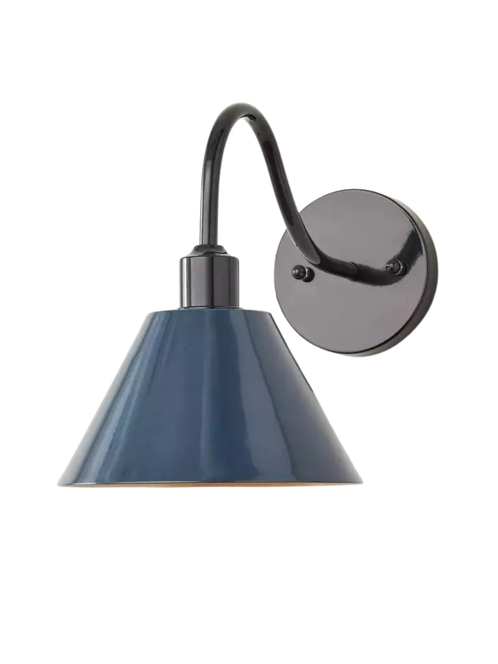 Modern Industrial Tapered Sconce — Clean Metal Wall Light