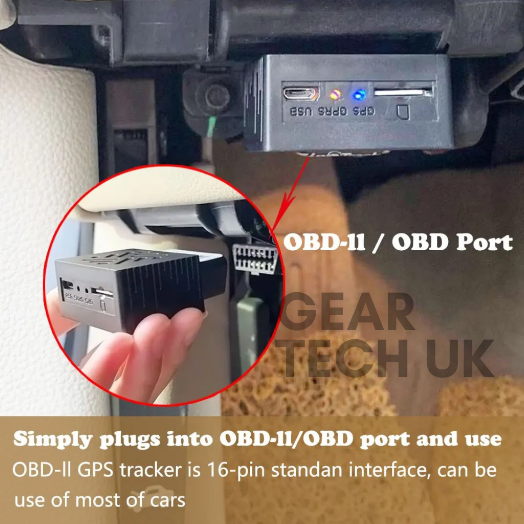 OBD2-GPS-Tracker fürs Auto in Großbritannien — Plug-and-Play, kein Abonnement - Desfino