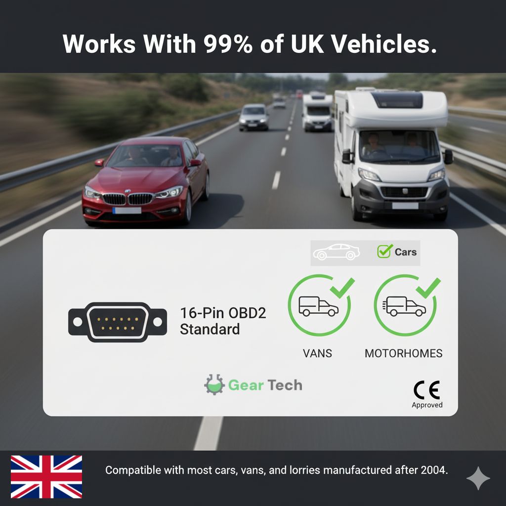 OBD2-GPS-Tracker fürs Auto in Großbritannien — Plug-and-Play, kein Abonnement - Desfino