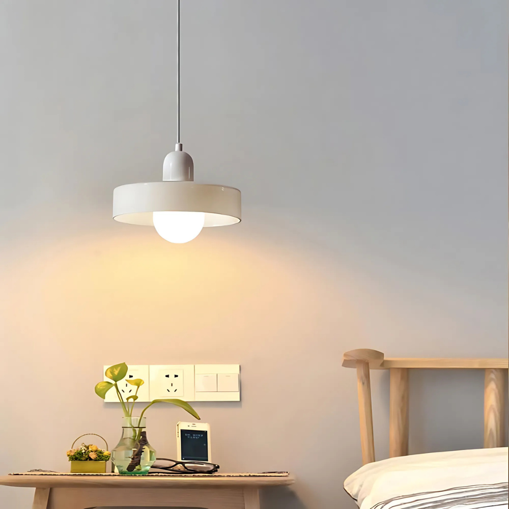 NovaHalo moderne opalpendel med halo — justerbar LED-loftslampe - Desfino