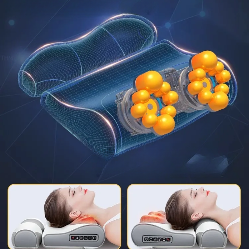 SerenGlow ComfortHeat Nacken- und Rückenmassageauflage — sanfte Wärme - Desfino