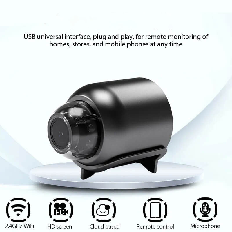 Mini telecamera di sicurezza Lytris — Installazione wireless discreta e visualizzazione in tempo reale - Desfino