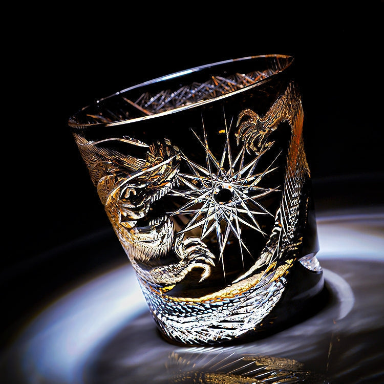 Takumi Soaring Dragon-whiskyglas — håndlavet krystalbund, gaveæske - Desfino