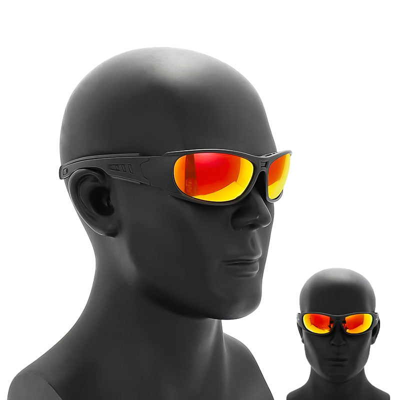 VoltRider-Motorradsonnenbrille — polarisierte, umlaufende UV400-Gläser | Desfino