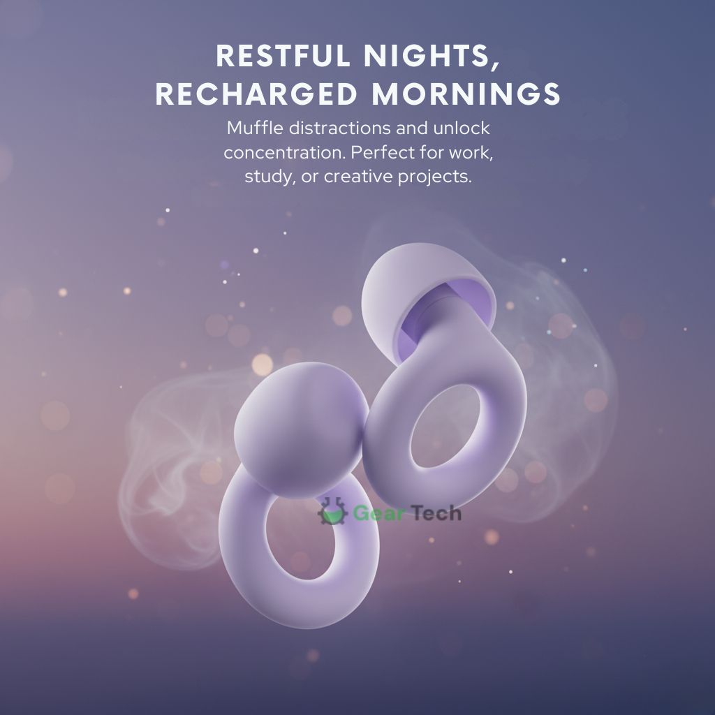 Nora Reusable Noise-Reducing Earplugs for Sleep, Work & Travel | Desfino