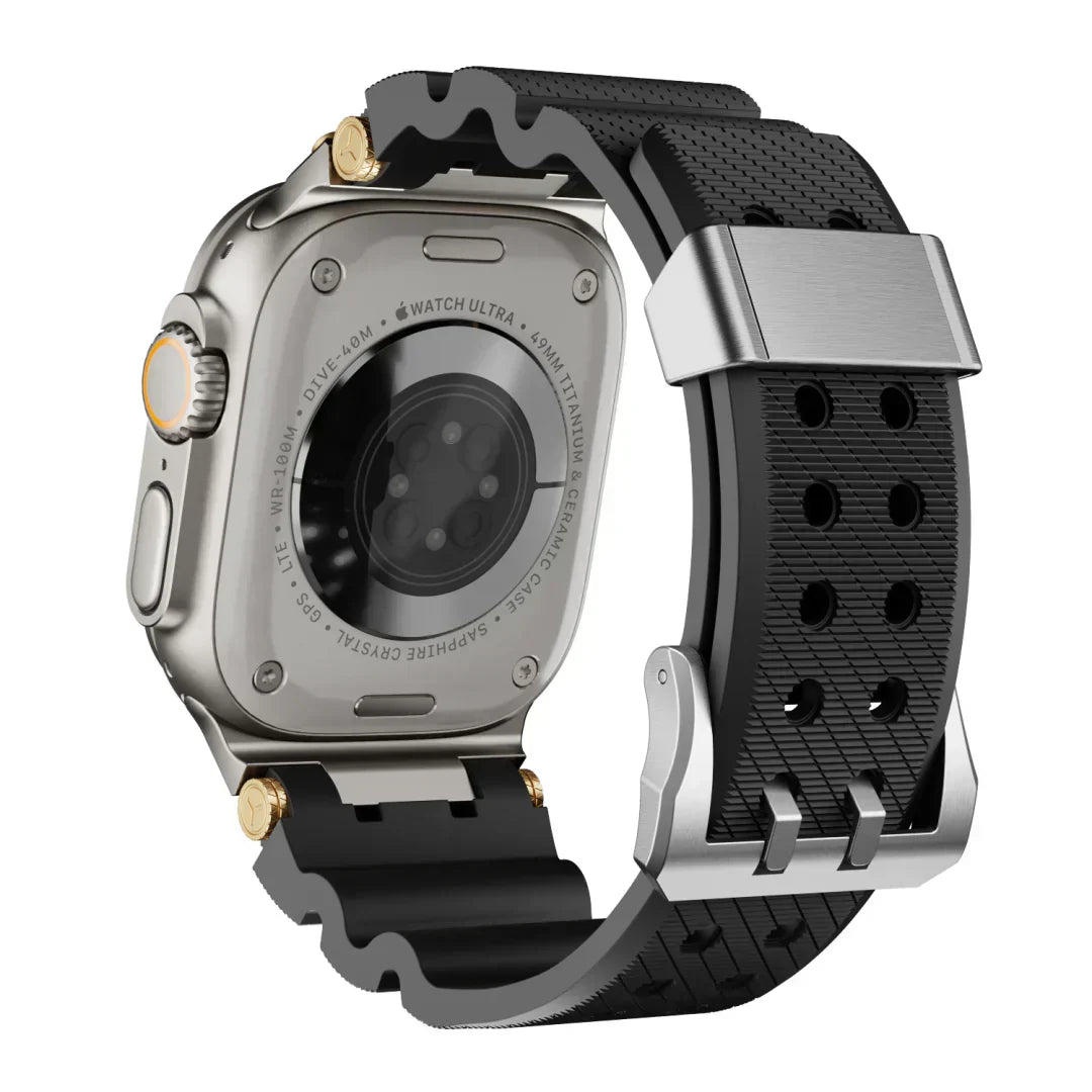 Bracelete de silicone para Apple Watch ArloGear — Estilo inspirado na mecânica - Desfino