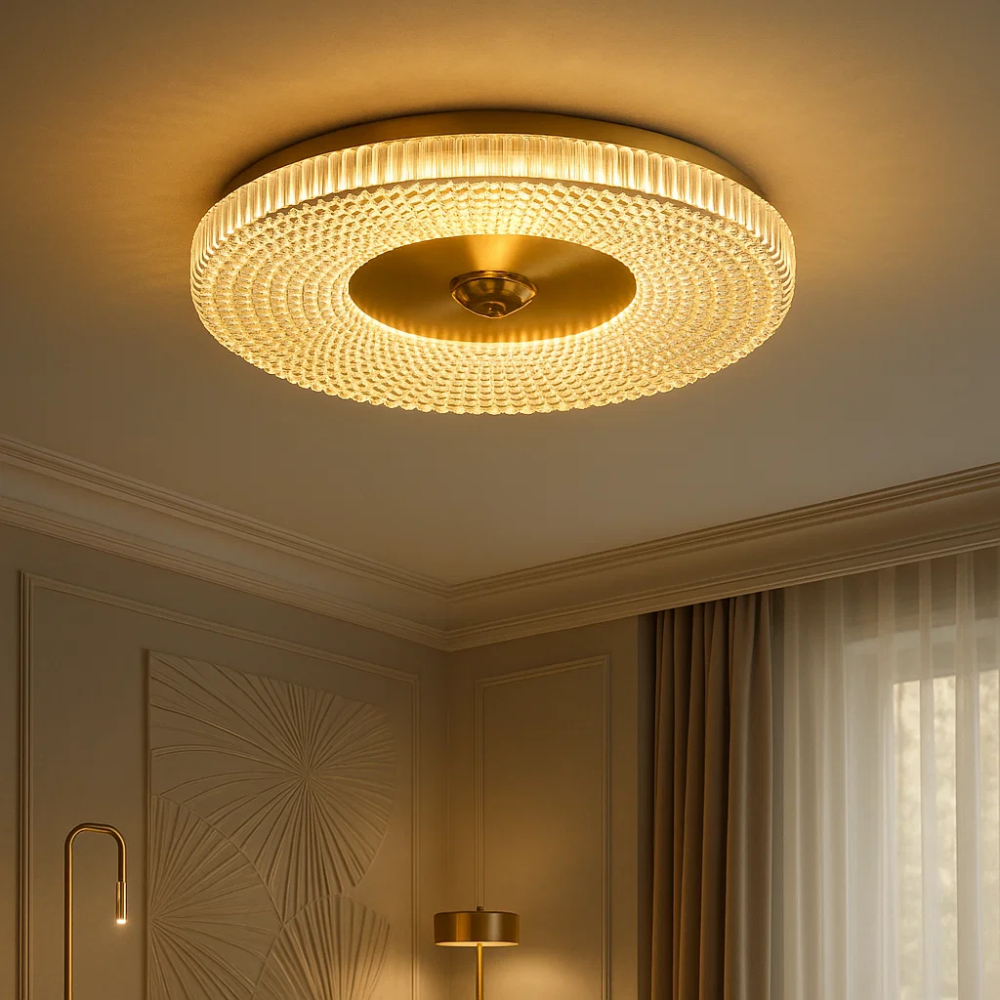 Lampada da soffitto LED slim Luminia — Finitura in metallo e acrilico - Desfino