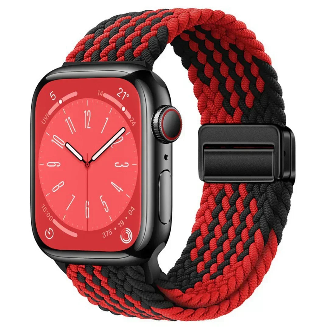 Velora Apple Watch Nylon Magnetic Strap — Adjustable 140–230mm Fit - Desfino