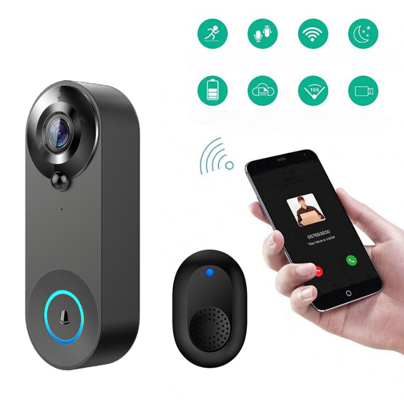 NovaGuard 1080P Wireless Video Doorbell with PIR Motion Sensor - Desfino