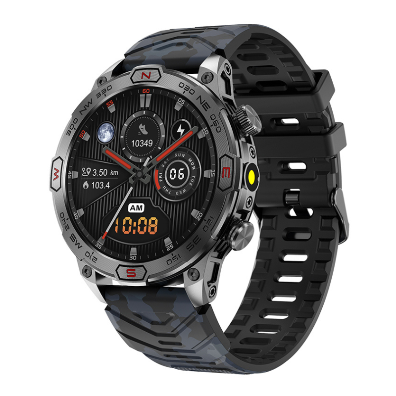 Smartwatch TrailQuest Pro — Navegação GPS, frequência cardíaca, oxigénio no sangue - Desfino