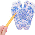 Chaussettes de réflexologie SoleComfort — Outil de massage et tableau des points de pression - Desfino