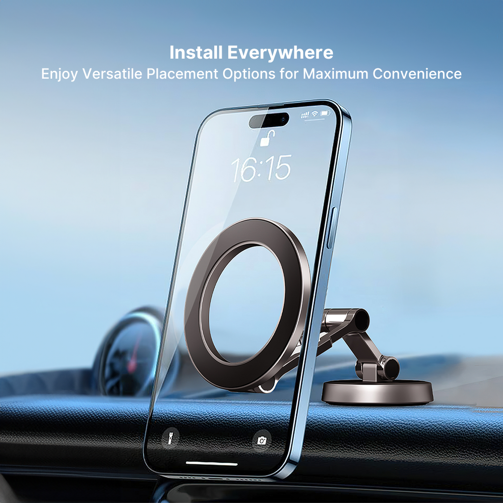Navaro magnetische iPhone-autohouder — Verstelbare standaard - Desfino
