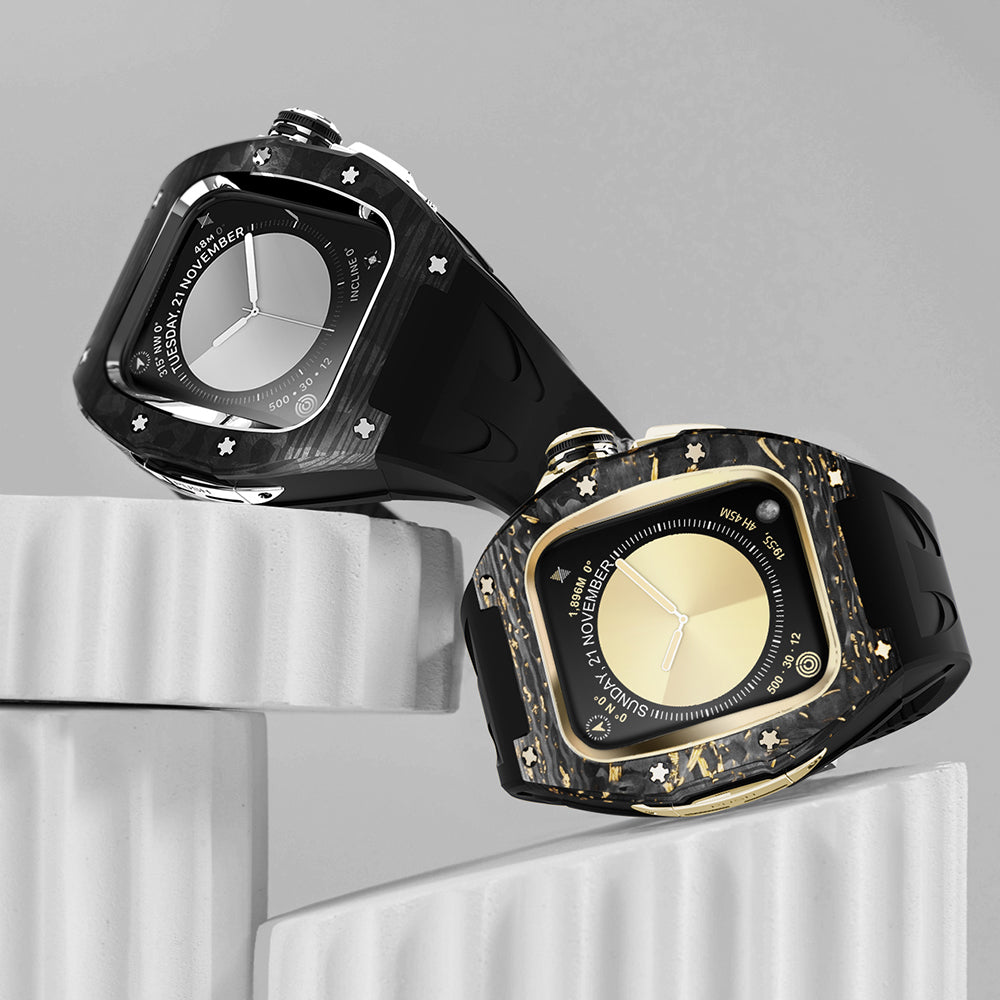 NovaCarb S10 Titanium Carbon Fiber Apple Watch Retrofit Kit - Desfino
