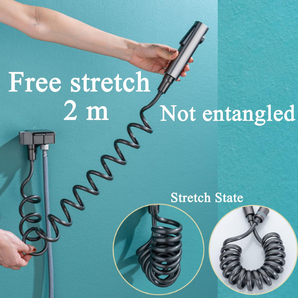 AquaKey Handheld-Bidetsprayer – Verstellbar, wandmontierter Kupferkörper - Desfino