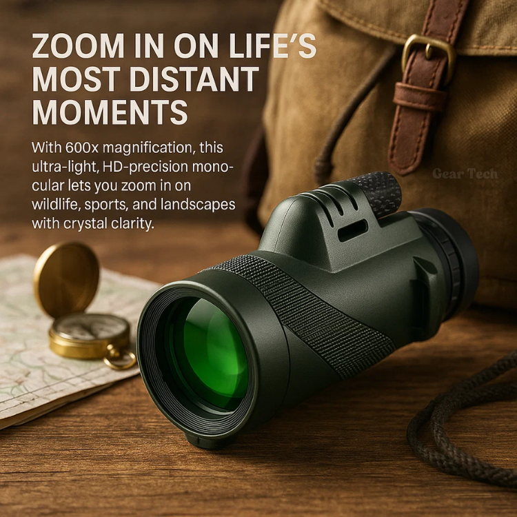 Kompaktowy monokular Arden — 600x HD, ultra zbliżenie, poniżej 200 g - Desfino