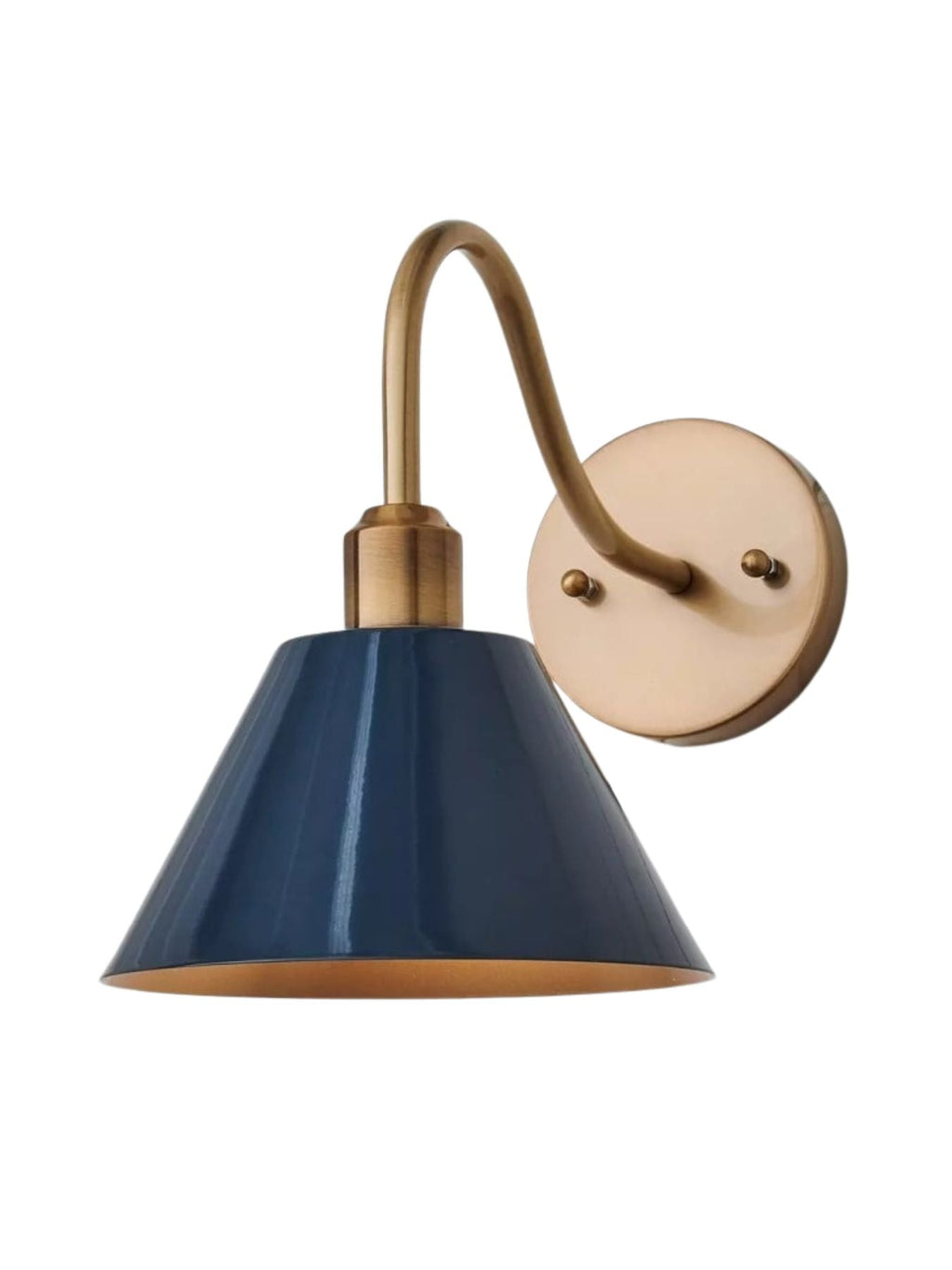 Modern Industrial Tapered Sconce — Clean Metal Wall Light