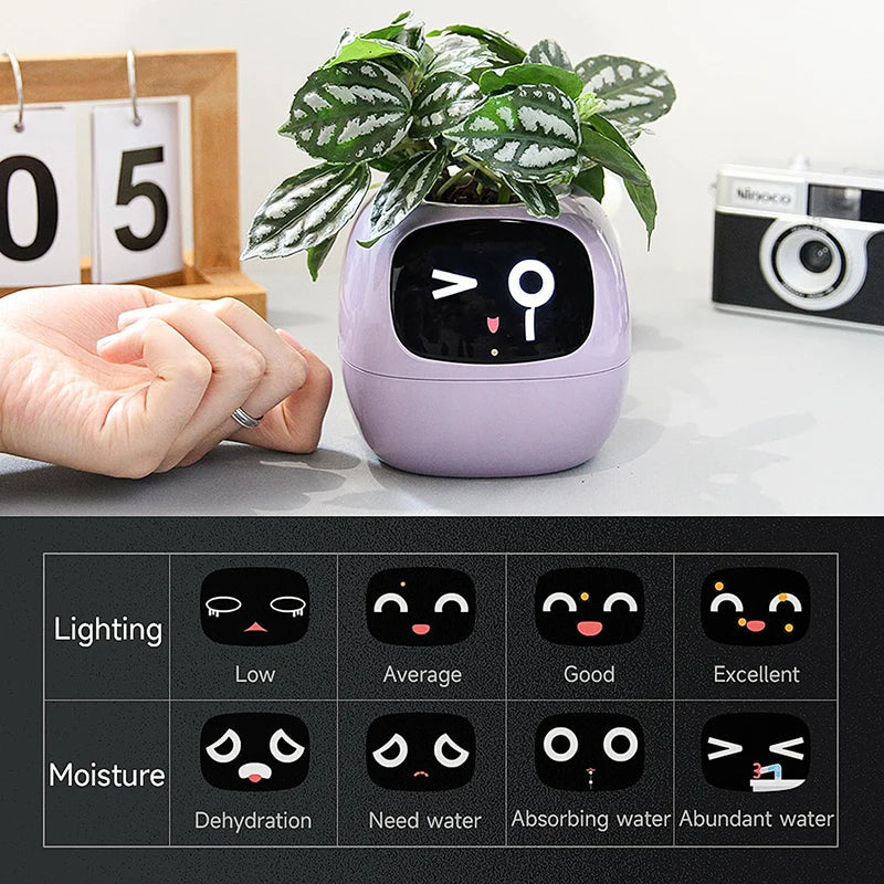 NexaGrow smart plantekrukke — 7 sensorer, AI-styret plantepleje - Desfino