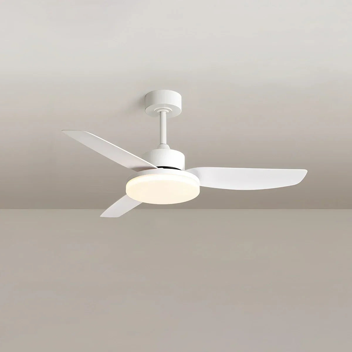 White Remote Control Ceiling Fan Light | Desfino