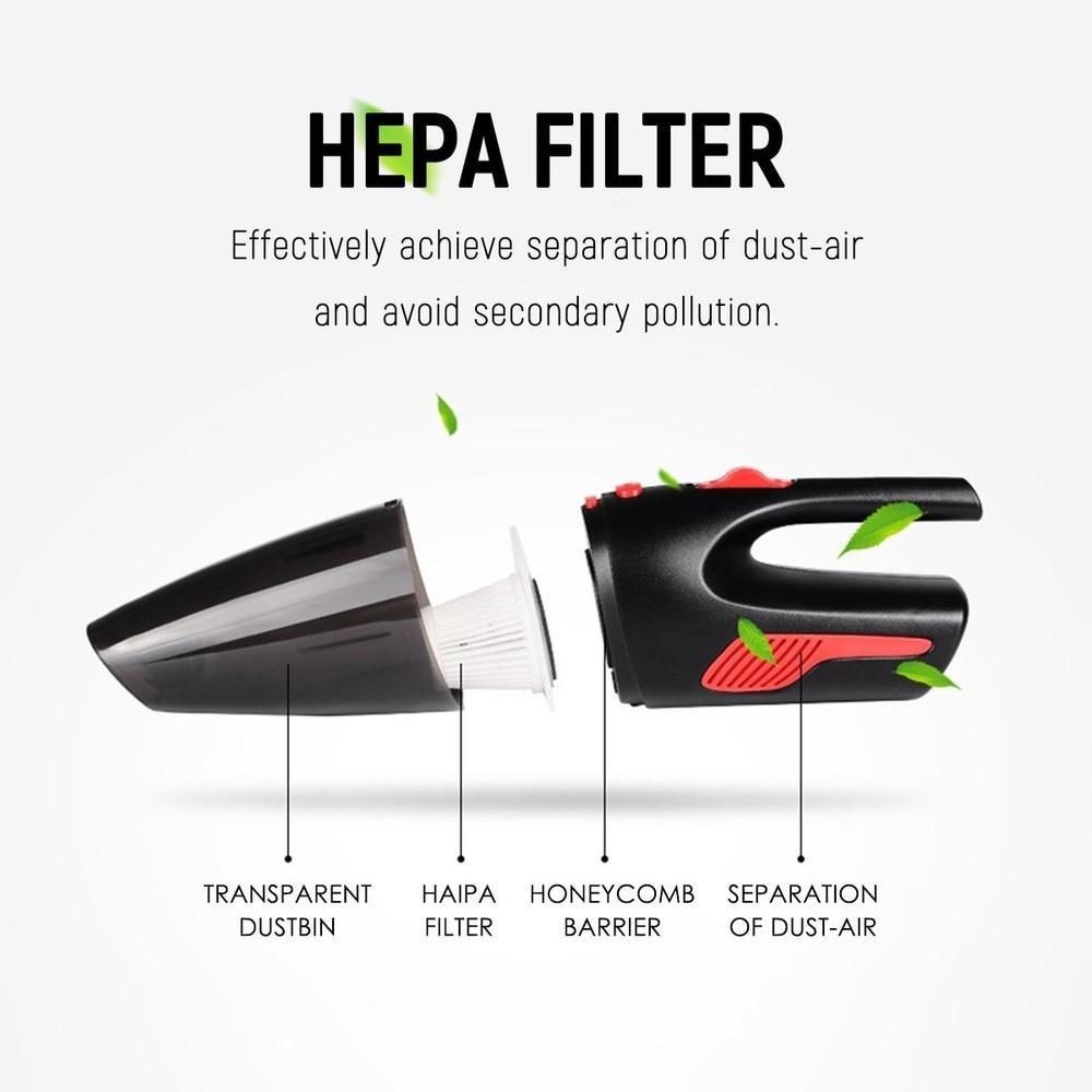 שואב אבק אלחוטי לרכב AeroClean, קל משקל, 2200mAh — לשאיבה רטובה/יבשה - Desfino