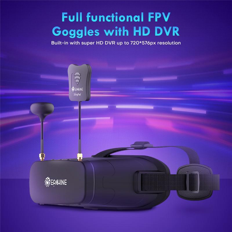 VeloVista FPV-bril met twee kernen — 720x576 HD DVR-opname - Desfino