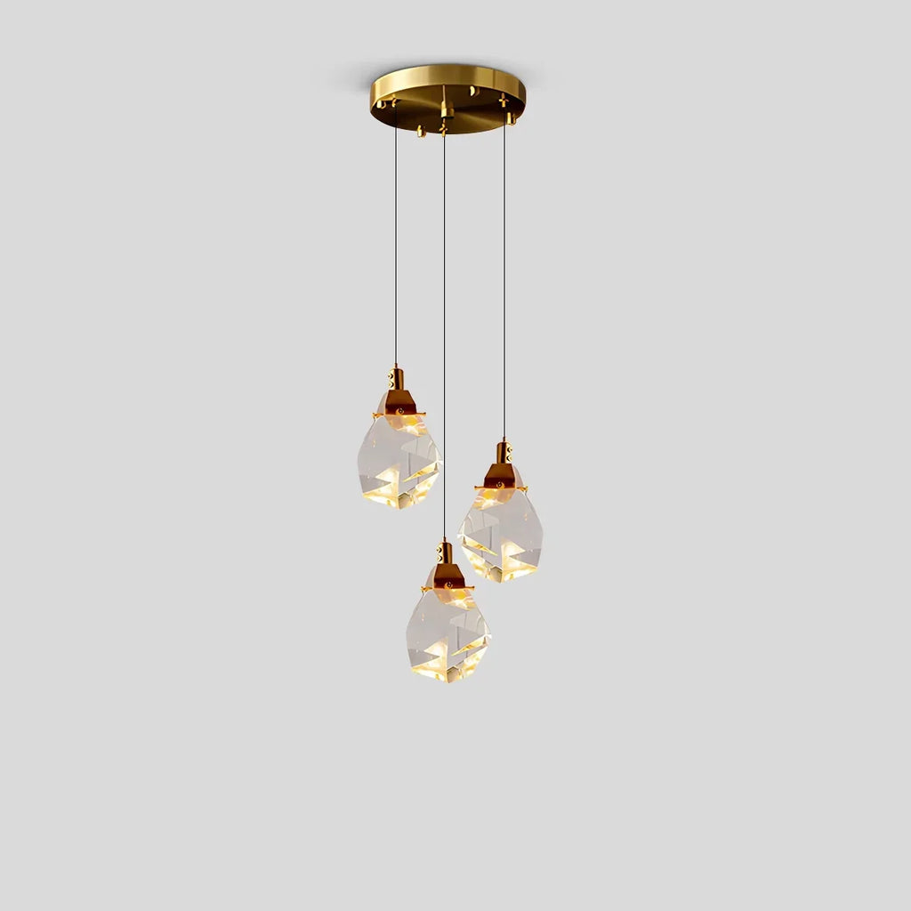 Rock Crystal Rain Chandelier for Living Room | Desfino