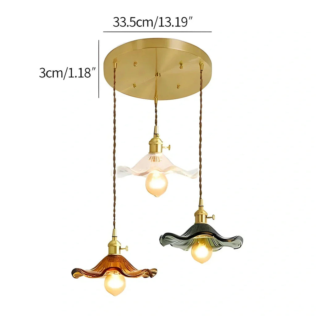 Nordic Japanese Glass Chandelier for Living Room | Desfino