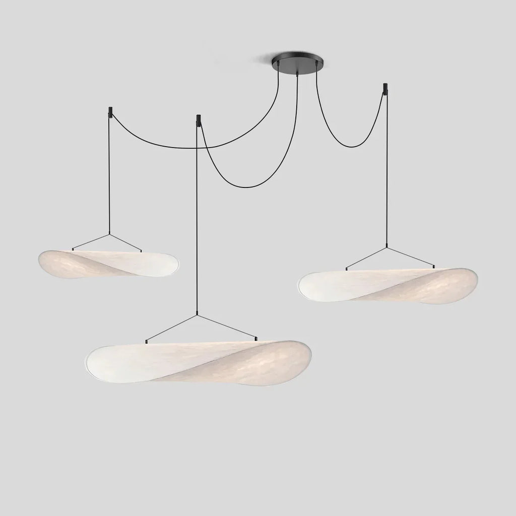 Zen Art Cloud Shape Silk Pendant Light for Living Room | Desfino
