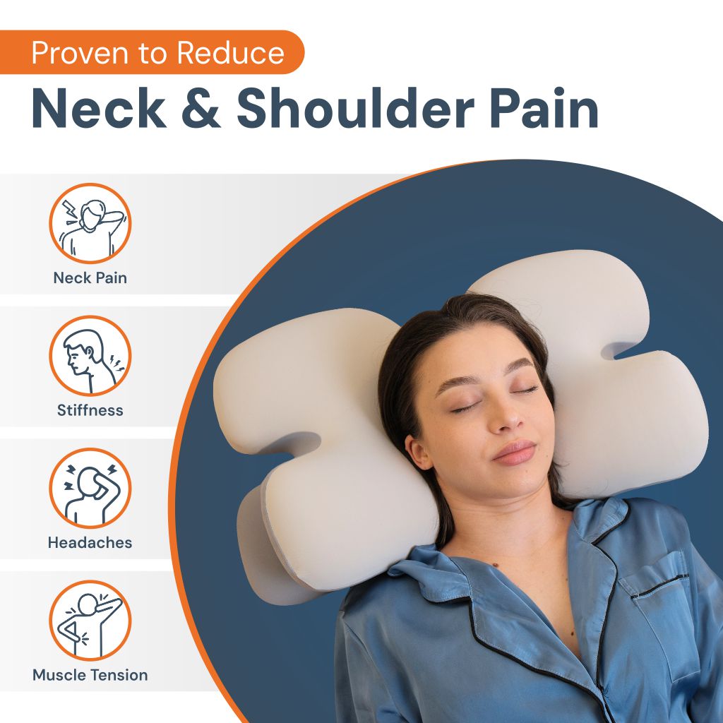 Almohada cervical de espuma viscoelástica LumaRest - soporte ergonómico para el cuello - Desfino