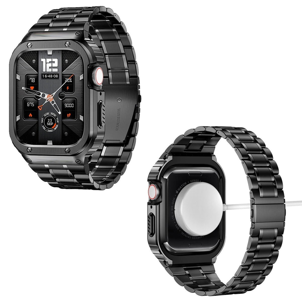 Avelon Armband- und Hüllen-Set für die Apple Watch — Edelstahl - Desfino