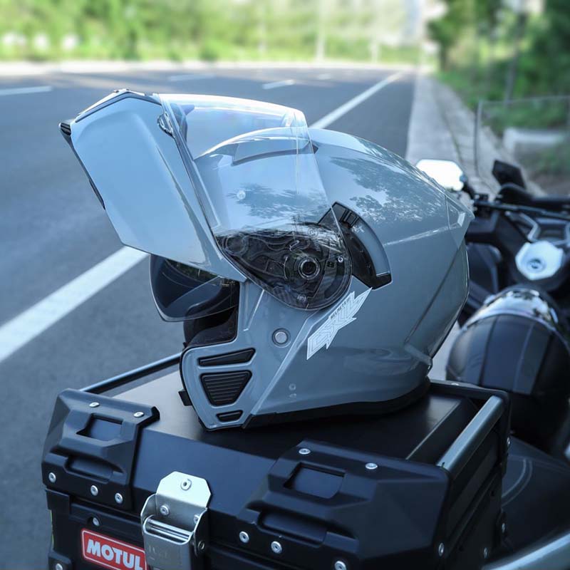 Casque de moto modulable — DOT & ECE, double visière, doublure lavable - Desfino