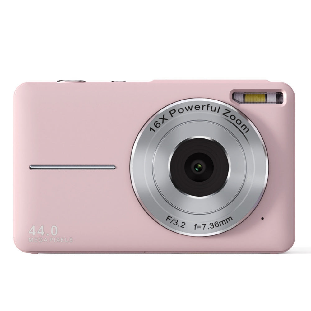 Fotocamera per vlog da 44MP — HD 1080P, zoom 16X, LCD ricaricabile da 2.4 pollici - Desfino