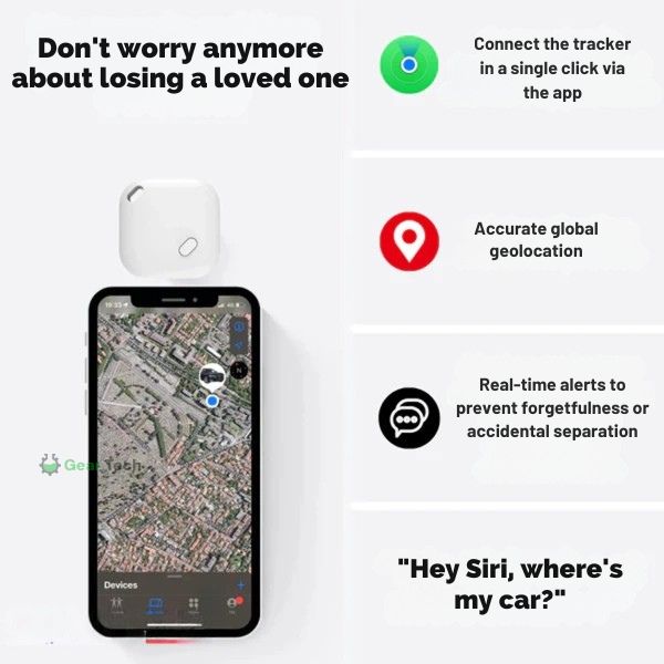 Rastreador GPS para coche iOS — En tiempo real, IP67, sin suscripción | Desfino