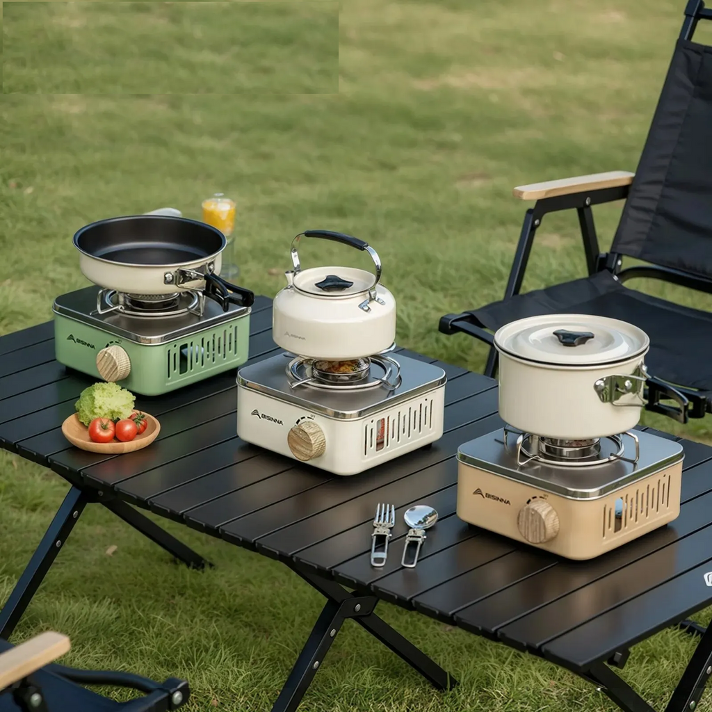 Aragaz de camping pe gaz TerraFlame de 2800W — aparat de gătit portabil și compact - Desfino