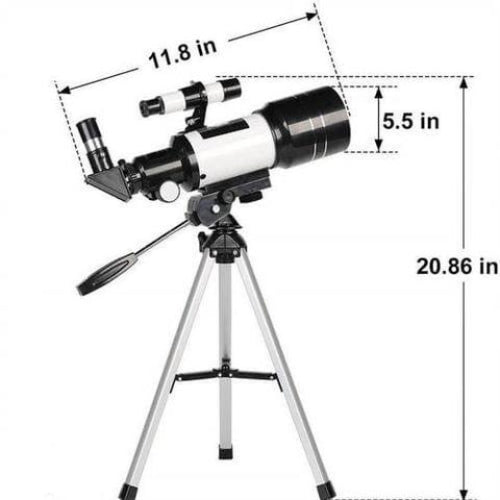 Moonwatcher 150x zoomos távcső, 70mm rekesznyílás, 300mm fókusztávolság, állvány - Desfino