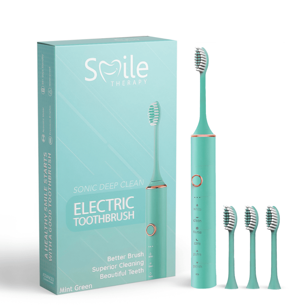 Escova de Dentes Elétrica Sónica 6-em-1 — 6 Modos, Intensidade Ajustável - Desfino