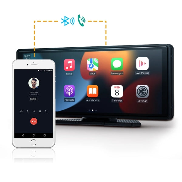 צג מגע Orion בגודל 10.26" עם CarPlay אלחוטי ו-Android Auto | Desfino